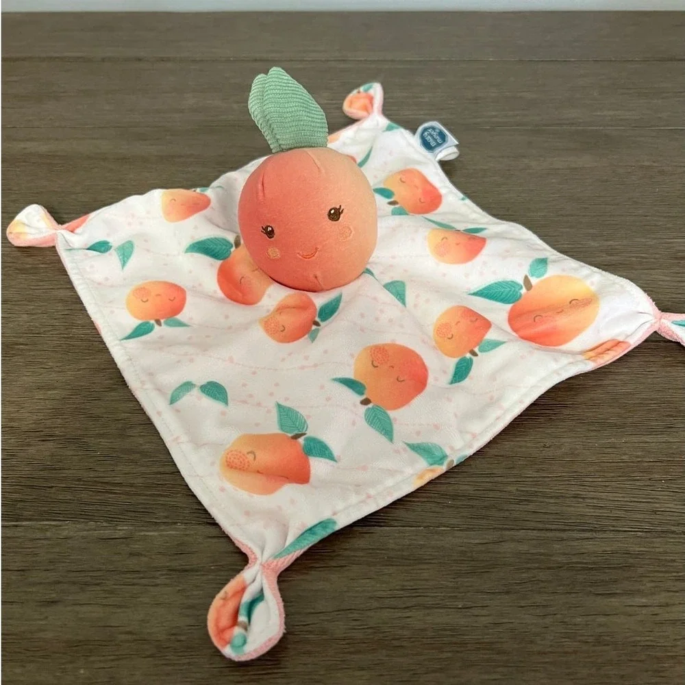 Mary Meyer Sweet Peach Lulubelle Lovey Baby Security Blanket Plush Pink Fruit